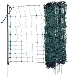 Kerbl CampingNet Hundezaun aus Kunststoff mit Einzelspitze Grün 20m x 81cm – Bild 1 von 10