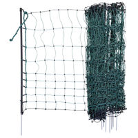 Produktbild von Kerbl CampingNet Hundezaun aus Kunststoff mit Einzelspitze Grün 20m x 81cm