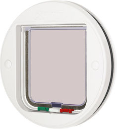 Kerbl Cat Mate 210 Katzenklappe für Glas mit 4-Wege-Verriegelung weiß – Bild 1 von 4