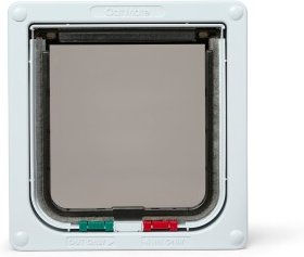 Kerbl Cat Mate Katzenklappe 309 mit 4-Wege-Verriegelung aus Kunststoff in Weiß - 1 Stk. – Bild 1 von 6