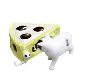 Kerbl Cheesy Katzenspielzeug Maus aus Sisal Gelb 28 x 28 x 10 cm – Bild 1 von 5