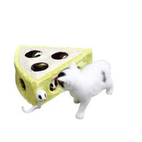 Produktbild von Kerbl Cheesy Katzenspielzeug Maus aus Sisal Gelb 28 x 28 x 10 cm