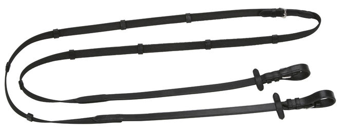 Kerbl Covalliero Antislip Gummizügel für Pferde Schwarz – Bild 1 von 4