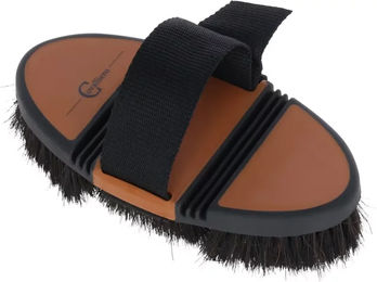 Kerbl Covalliero Flex Kardätsche aus Pferdehaar in Schwarz-Braun – Bild 1 von 2