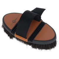 Produktbild von Kerbl Covalliero Flex Kardätsche aus Pferdehaar in Schwarz-Braun