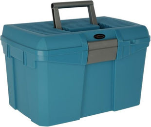 Kerbl Covalliero Putzbox Siena Mallette de pansage aus Kunststoff in Capriblau – Bild 1 von 8