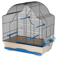 Produktbild von Kerbl Daisy Vogelkäfig für Wildvögel aus Metall in Blau/Grau 56 x 36,5 x 62 cm