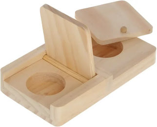Kerbl Denk- und Lernspielzeug Snackbox für Katzen und Nager aus Holz 21x11x3,5 cm – Bild 1 von 1