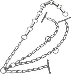 Kerbl Doppelte Kuhkette verzinkt mit Flachgliedern und Karabinerhaken 7mm – Bild 1 von 1