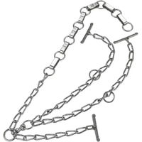 Produktbild von Kerbl Doppelte Kuhkette verzinkt mit Flachgliedern und Karabinerhaken 7mm