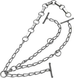 Kerbl Doppelte Kuhkette verzinkt mit Karabinerhaken und Flachgliedern 6mm – Bild 1 von 1
