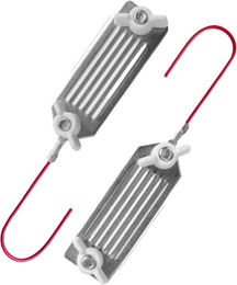 Kerbl Doppelter Kordel- und Bandverbinder aus Edelstahl in Silber – Bild 1 von 4
