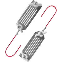 Produktbild von Kerbl Doppelter Kordel- und Bandverbinder aus Edelstahl in Silber