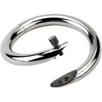 Produktbild von Kerbl Drehbulli Nasenring aus Edelstahl in Silber für Pferde