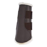 Produktbild von Kerbl Dressurgamaschen aus Fleece für Pferde Braun Größe L