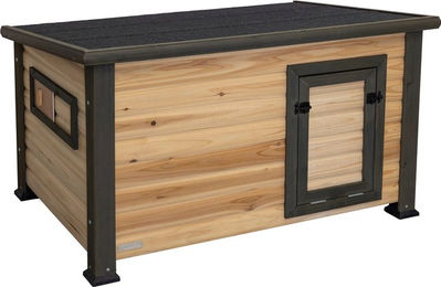 Kerbl Duck Town XL Enten- und Gänsestall aus Holz in Natur Braun – Bild 1 von 4