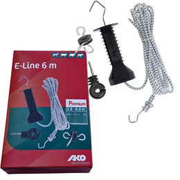 Kerbl E-Line Elektrozaun Torgriff Set aus Edelstahl in Schwarz – Bild 1 von 3