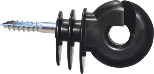 Produktbild von Kerbl Easy Drill EDX Big Isolatoren für kurze ringförmige elektrische Zäune Schwarz aus Kunststoff