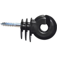 Produktbild von Kerbl EasyDrill EDX Isolatoren für ringförmige Elektrozäune aus Kunststoff Schwarz 25 Stück