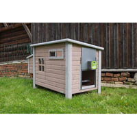 Produktbild von Kerbl EasyProtect Automatische Hühnertür Komplettset Grau mit 40x35cm Öffnung