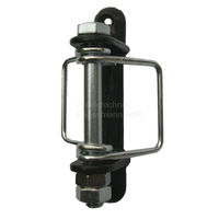 Produktbild von Kerbl Eckisolator mit Zusatzbügeln für Bänder bis 40 mm aus Metall in Schwarz und Silber