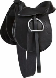 Produktbild von Kerbl Economy Pony Sattel aus Kunstleder in Schwarz
