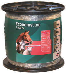 Kerbl EconomyLine Weidezaunlitze aus Nylon für Elektrozaun 1000 m - 1000 m – Bild 1 von 3