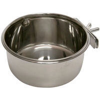 Produktbild von Kerbl Edelstahlnapf für Kaninchen und Meerschweinchen Silber - 600 ml