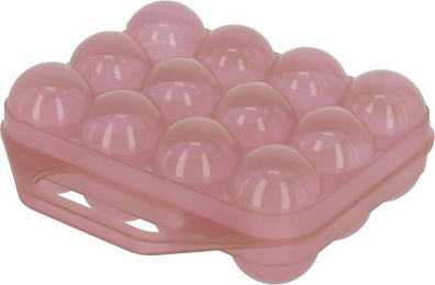 Kerbl Eierbox aus Kunststoff für 12 Eier in Rosa – Bild 1 von 2