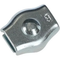 Produktbild von Kerbl Einfacher Stecker für verzinktes Kabel aus Metall in Silber 10er Packung
