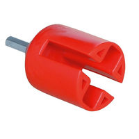 Produktbild von Kerbl Einschrauber für Ringisolator und Maxitape Isolatoren aus Kunststoff in Rot - 1 Stk.