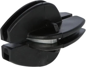 Produktbild von Kerbl Elektrozaun-Isolatoren mit feinem Winkel aus Kunststoff Schwarz 10 Stück