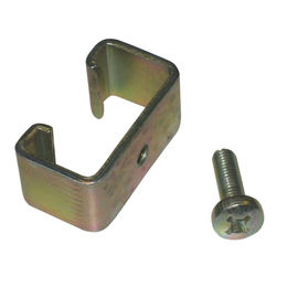 Kerbl Elektrozaun Universalclips mit Gewinde für T-Pfosten aus Kunststoff 2er Pack Silber – Bild 1 von 2