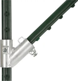 Kerbl Elektrozaun Zaunanfangs-Set T-Post aus Metall mit Schrauben und Bits – Bild 1 von 8