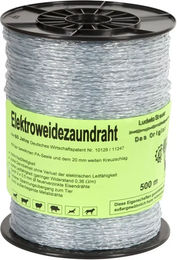 Kerbl Elektrozaunkordel aus Metall in Weiß und Silber – Bild 1 von 1