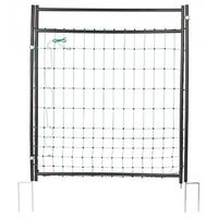 Produktbild von Kerbl Elektrozaunnetz Tür Komplettset Schwarz bis 90cm Höhe 105cm