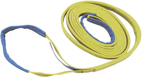 Produktbild von Kerbl Élingue double boucle gelbes Gurtband nach DIN EN 1492-1