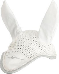 Kerbl Empara Fliegenhaube für Pferde Weiß aus Polyester – Bild 1 von 3
