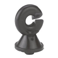 Produktbild von Kerbl Ersatz-Ringisolatoren für ovale Stahlpfähle aus Edelstahl in Schwarz 25 Stück