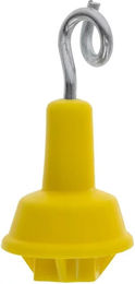 Produktbild von Kerbl Ersatzisolator für ovale Stahlpfähle aus Kunststoff Gelb 25 Stück