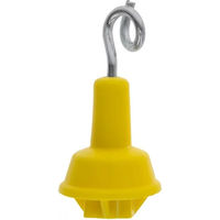 Produktbild von Kerbl Ersatzisolator für ovale Stahlpfähle aus Kunststoff Gelb 25 Stück