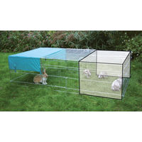 Produktbild von Kerbl Erweiterungselement für Freilaufgehege aus Metall 72 x 112 x 60 cm Silber