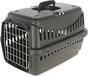 Kerbl Expedion Eco Transportbox für kleine Hunde und Katzen aus recyceltem Kunststoff 45x30x30cm Schwarz - 1 Stk. – Bild 1 von 4