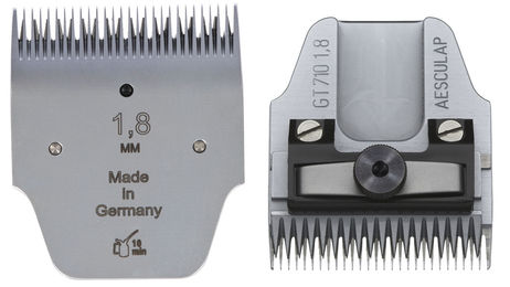Kerbl Favorita II Scherkopf 1,8 mm aus Edelstahl in Silber – Bild 1 von 2