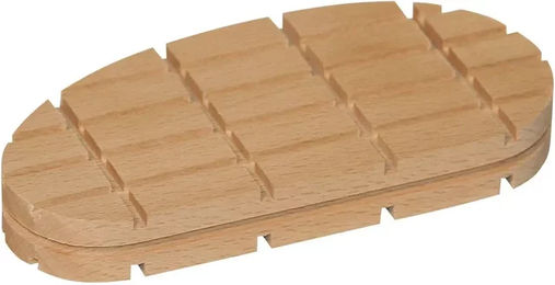 Produktbild von Kerbl Flache Holzsohle zur Hufpflege in Natur und Beige