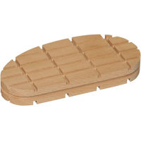 Produktbild von Kerbl Flache Holzsohle zur Hufpflege in Natur und Beige
