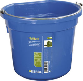 Kerbl FlatBack Futter- und Wassereimer aus Kunststoff in Blau - 20 l – Bild 1 von 2