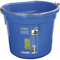Produktbild von Kerbl FlatBack Futter- und Wassereimer aus Kunststoff in Blau - 20 l