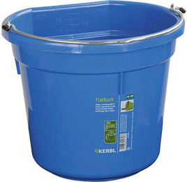 Kerbl FlatBack Futter- und Wassereimer aus Kunststoff in Blau – Bild 1 von 2