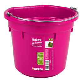 Kerbl FlatBack Futter- und Wassereimer aus Kunststoff in Pink 20l – Bild 1 von 2